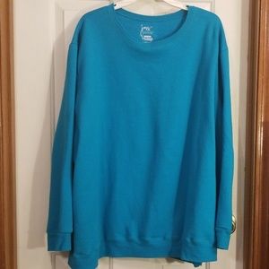 Just My Size turquoise sweatshirt. Sz 5x 30/32
